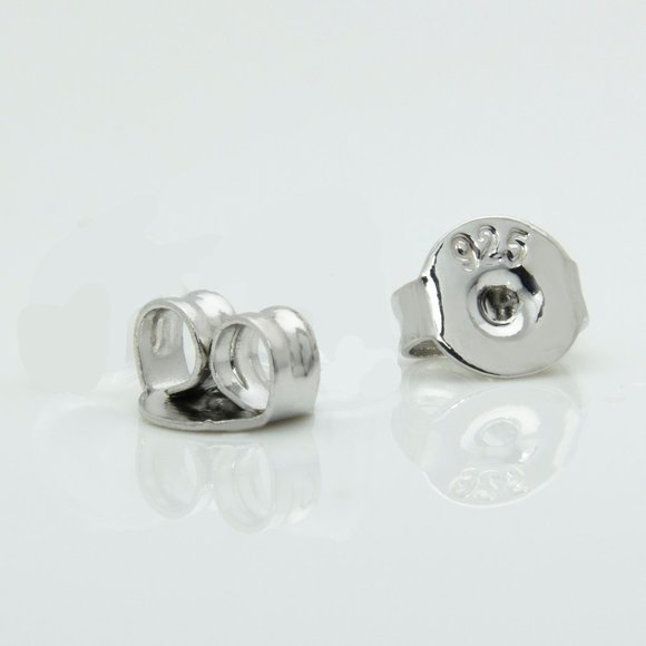 Sterling Silver Amethyst Earrings - Picture 3 of 4